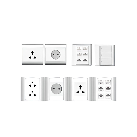 Ổ cắm đôi 2 chấu 16A với 1 lỗ LiOA E18S2UX