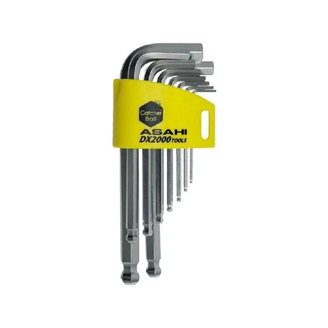 Bộ lục giác đầu bi ngắn 7 chi tiết Asahi AZKS910
