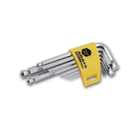 Bộ lục giác đầu bi ngắn 7 chi tiết Asahi AZKS910