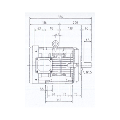 Toshiba Y374ODMH7FS 3-phase 4-pole electric motor 3.7kW