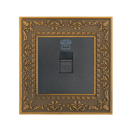 ABE PLACE P1C-DT telephone jack, lead gray