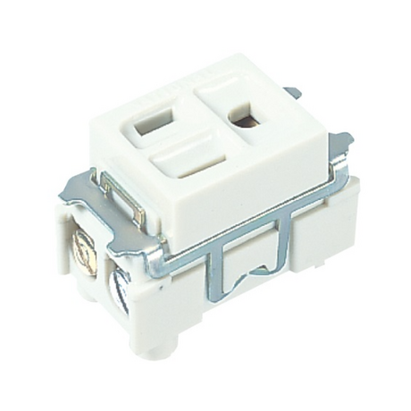 Ổ cắm đơn có dây nối đất phích cắm dẹp Panasonic WN11017W