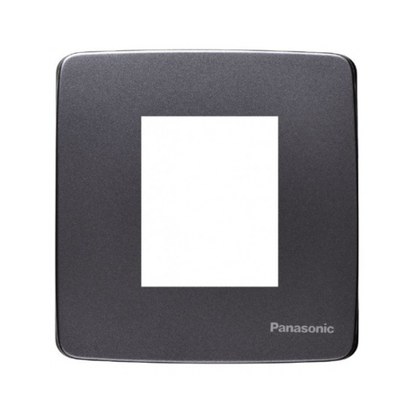 Square face for 2 devices Panasonic WMT7812MYH-VN metallic gray