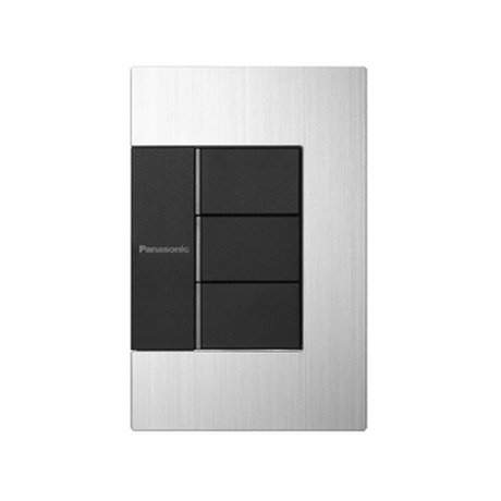 Bộ 3 công tắc có đèn báo chuẩn A Panasonic WTEGP53572S-1-G