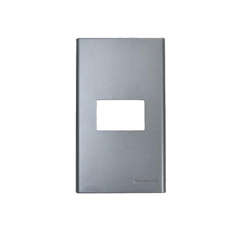 Faceplate for 1 Panasonic WEV68010MH metallic gray device