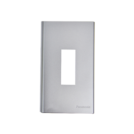 Faceplate for Panasonic WEV7001MW 1-pole CB, metallic white