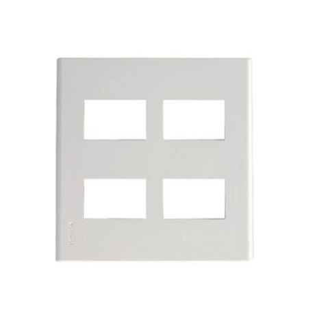 Faceplate for 4 Panasonic WEV68040SW devices