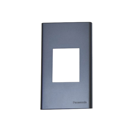 Special face for single 3-pin MCB 2P Panasonic WEV680290MB metallic black