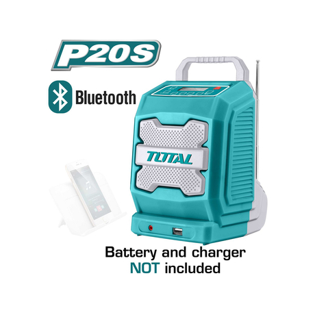 Total TJRLI2001 20V Lithium Battery Construction Radio