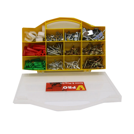 Hộp phụ tùng tiện dụng Vpro HW-001 323 chi tiết (màu vàng)
