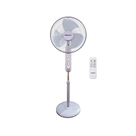 Nanoco NSF1602G-RC 47W standing fan with remote, gray