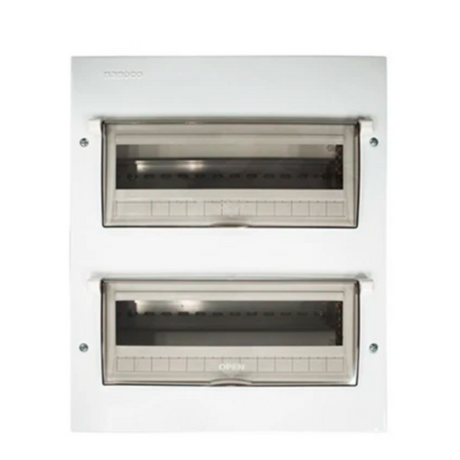 Tủ điện mặt đế kim loại Nanoco NDP128