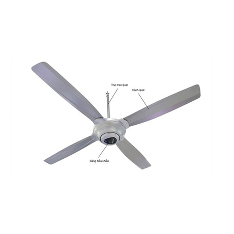 Quạt trần công suất 59W Panasonic F-56MZG-SS màu bạc