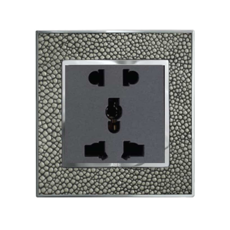 ABE LEATHER D1D-D3C 3-pin double socket, stingray color