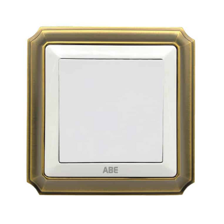 Công tắc điện đơn ABE BRONZE B1T-11C màu trắng