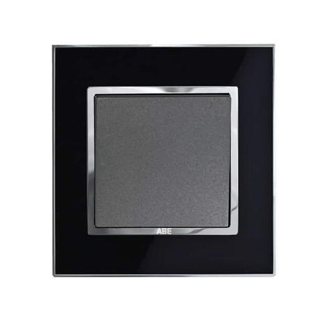 Công tắc đơn 1 chiều ABE MIRROR M1D-11C màu đen