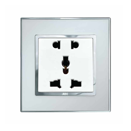 ABE MIRROR M1T-D3C 3-pin double socket white