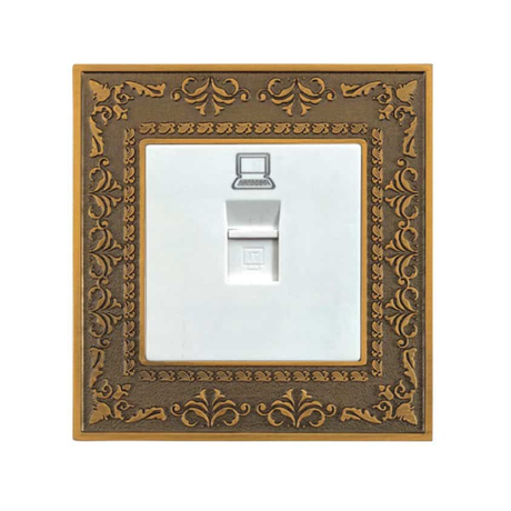 Ổ cắm mạng ABE LACE L1T-M màu trắng
