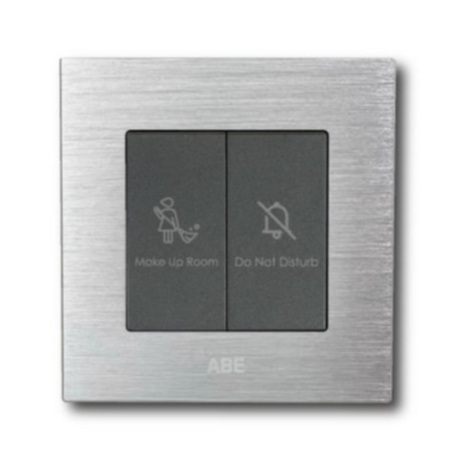 Công tắc điện dọn phòng ABE TITANIUM T1B-D2S màu bạc