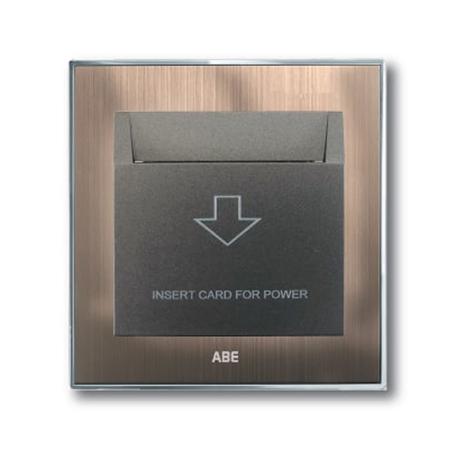 Công tắc thẻ từ ABE SATIN S1D-T30A màu đồng