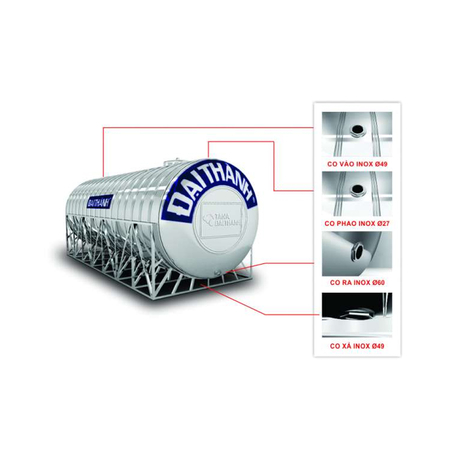 Dai Thanh 10000 liter horizontal SUS304 stainless steel water tank