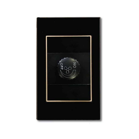 Dimmer quạt ABE CRYSTAL C1D-DQ màu đen