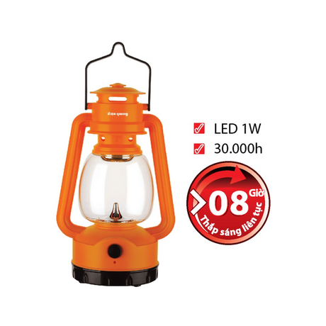 1W Led rechargeable lamp Dien Quang DQ PRL05 O orange