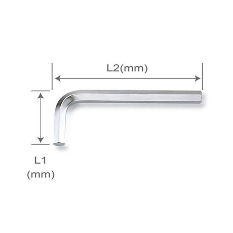 Lục giác chữ L ngắn Toptul AGAS2E06