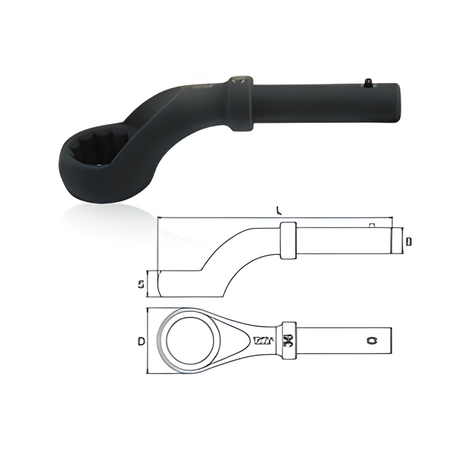 Cờ lê búa đóng 520mm Toptul AAAUA5A5