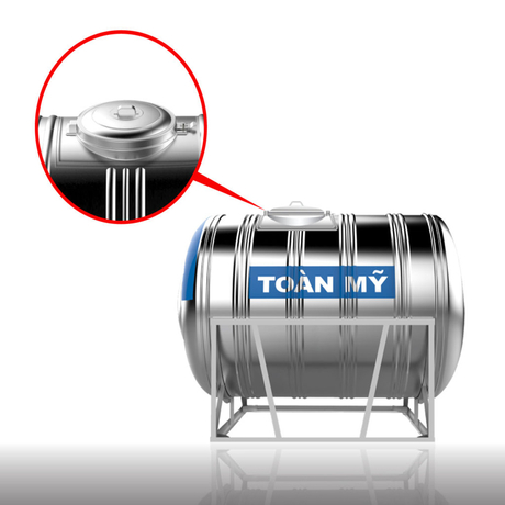 Toan My BN 3500L horizontal stainless steel water tank