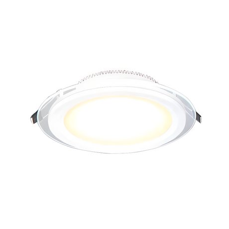 Round LED recessed glass light 6W HUFA AT-49 white light