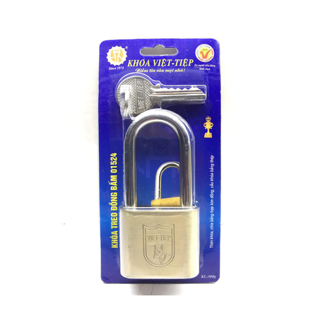 Khóa treo đồng bấm càng dài Việt tiệp 01524