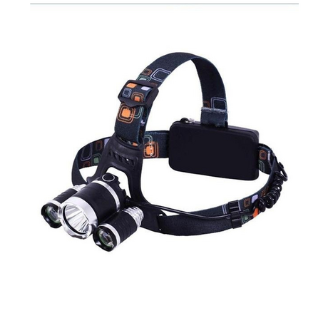 Headlamp with 3 super bright XML CREET3 LED bulbs