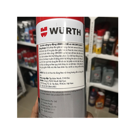 Dung dịch vệ sinh kim phun xăng điện tử LBW 400 330ml Wurth 089356091