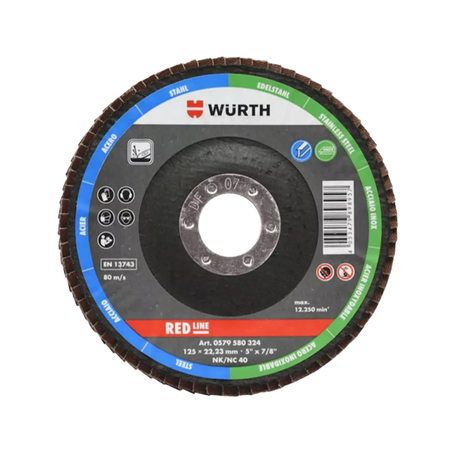 Đĩa nhám xếp 125mm Wurth 0579580324