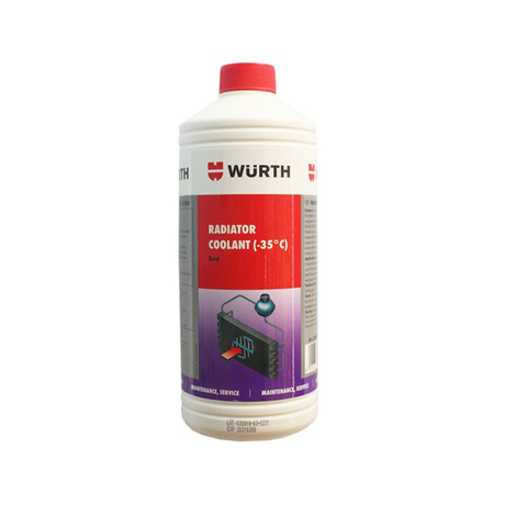 Nước giải nhiệt 35dgr 1 lít Wurth 0892350001 màu đỏ
