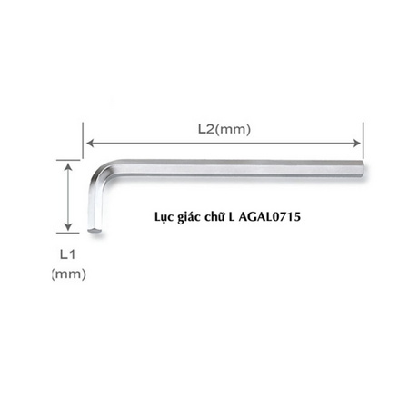 Lục giác chữ L Toptul AGAL0715