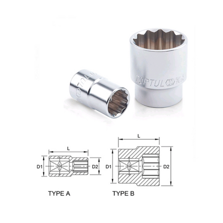 Tuýp bông 1/2inch Toptul BAEB1627