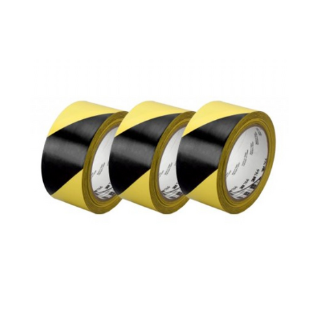 Băng keo cảnh báo 50mmx 33m 3M 766 (màu vàng/ đen)
