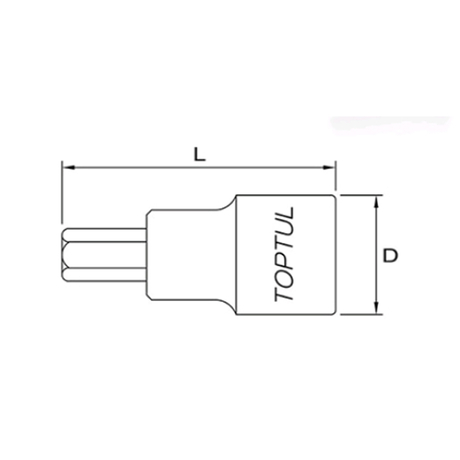 Toptul BCDA1210 3/8inch hexagon screw