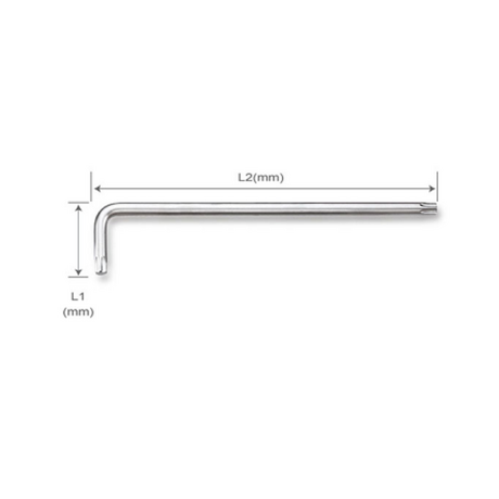 Toptul AIBE4520 Double Head Long Star Lock