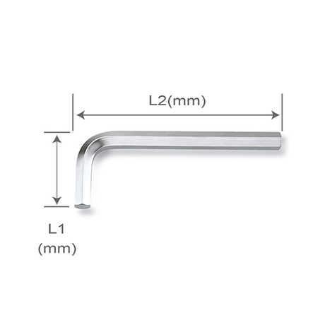 Lục giác chữ L ngắn Toptul AGAS0710
