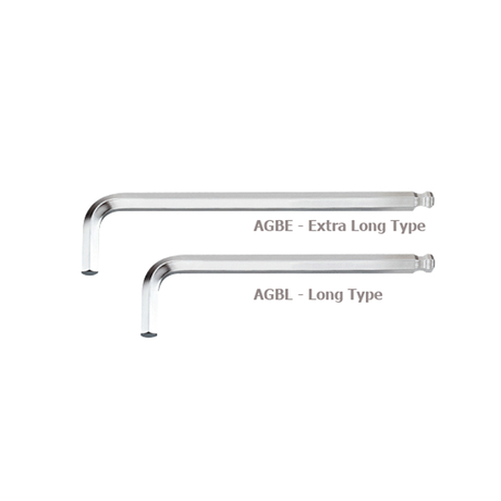 Lục giác L đầu bi Toptul AGBL0512