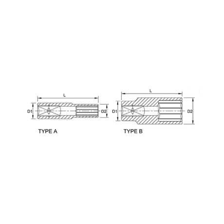 Tuýp bông dài 1/4inch Toptul BAEF0813