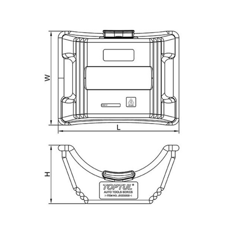 Toptul JDCE0203 truck axle oil tray