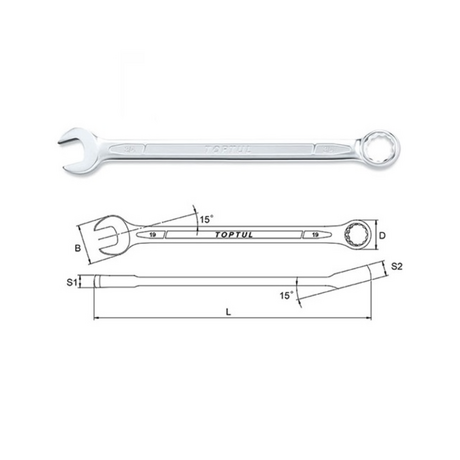 Cờ lê miệng vòng Toptul AAEX3030