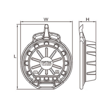 Toptul JDCE0118 Liquid Oil Tray