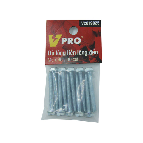 M5x40 VPRO V2019025 washer bolt with washer, bag of 10