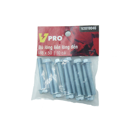 M8x50 VPRO V2019046 washer bolt with washer, bag of 10