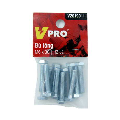 Bolts M6x30 VPRO V2019011 bag of 12